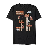 Mens Short Sleeve Super Mario Graphic T-Shirt