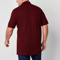 St. John's Bay Premium Stretch Big and Tall Mens Classic Fit Short Sleeve Polo Shirt