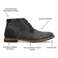 Vance Co Mens Franco Block Heel Chukka Boots