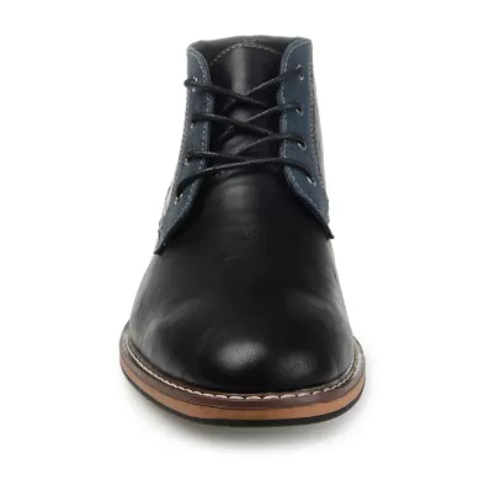 Vance Co Mens Franco Block Heel Chukka Boots