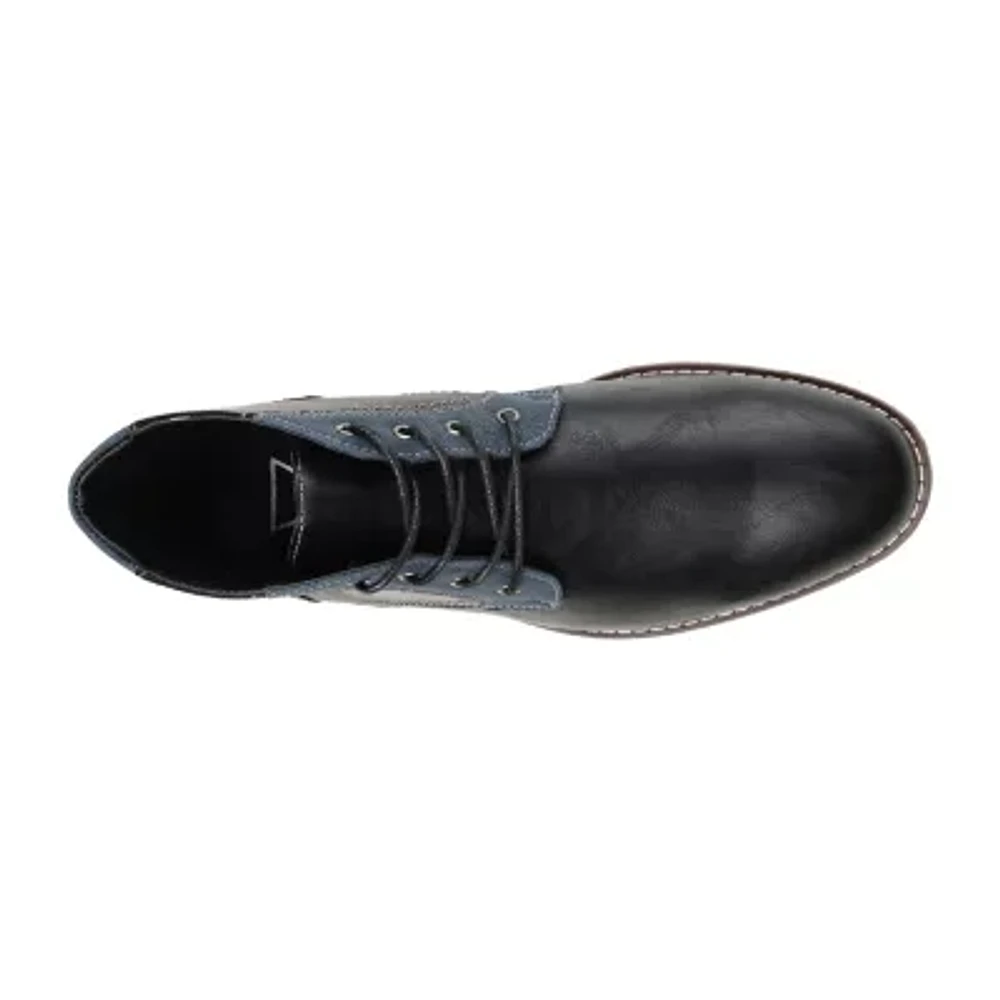 Vance Co Mens Franco Block Heel Chukka Boots