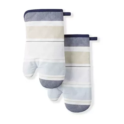 Martha Stewart Thin Stripe 2-pc. Oven Mitt Set