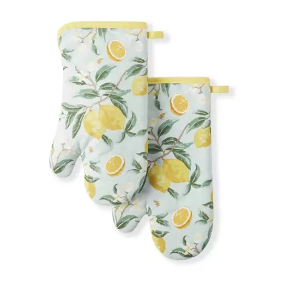 Martha Stewart Lemon Whimsy 2-pc. Oven Mitt Set