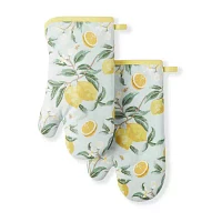 Martha Stewart Lemon Whimsy 2-pc. Oven Mitt Set