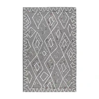 Amer Rugs Berlin Tania Geometric Hooked Washable Indoor Rectangular Area Rug