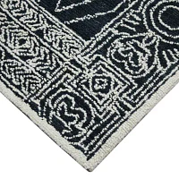 Amer Rugs Berlin Suney Geometric Hooked Washable 5' X 8' Indoor Rectangular Area Rug