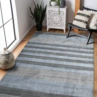 Amer Rugs Blend Warwich Stripe Woven Washable 24' X 36' Indoor Rectangular Accent Rug