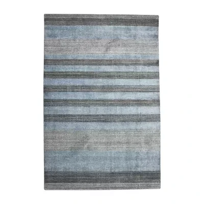 Amer Rugs Blend Warwich Stripe Woven Washable 24' X 36' Indoor Rectangular Accent Rug