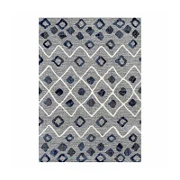 Amer Rugs Caribe Geometric Loomed Washable Indoor Rectangular Runner