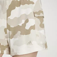 adidas Essentials 3 Stripes Camo Print Cargo Shorts