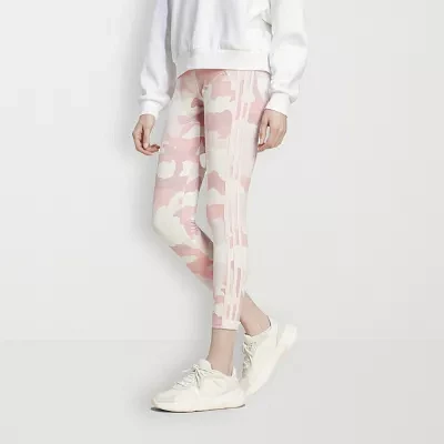 adidas Essentials 3 Stripes Camo Print 7/8 Length Leggings