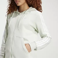 adidas Essentials Fleece 3 Stripes Full Zip Hoodie