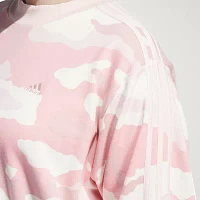 adidas Essentials 3 Stripes Camo Print Sweatshirt (Plus Size)