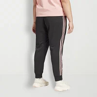 adidas Essentials Warm-Up Slim Tapered 3 Stripes Track Pants (Plus Size)