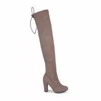 Journee Collection Womens Stacked Heel Dress Boots