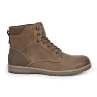 IZOD Mens Leon Wedge Heel Lace Up Boots