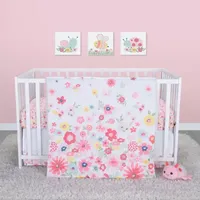 Sammy And Lou Floral Sprinkles 4-pc. Crib Bedding Set