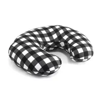 The Peanutshell Black & White Buffalo Plaid Nursing Pillows