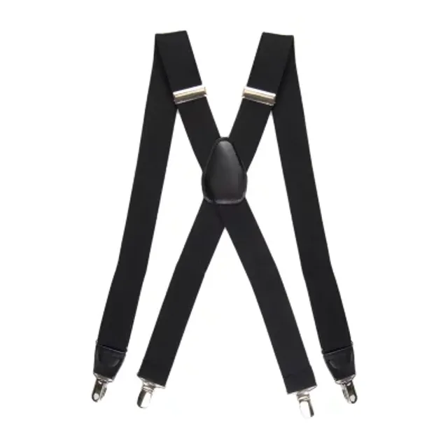 Trafalgar Men's Vert Circular Design Silk Button End Braces (Suspenders),  Olive at  Men's Clothing store