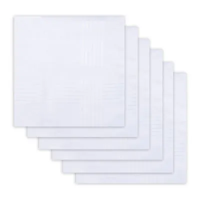 Dockers 6 Piece Set White Cotton Handkerchief