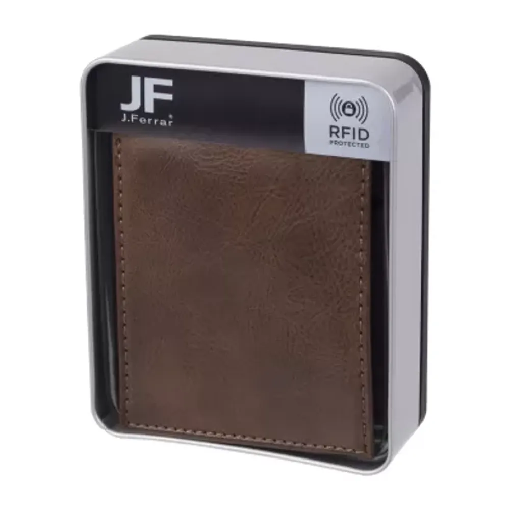 J. Ferrar Mens RFID Blocking Traveler Wallet