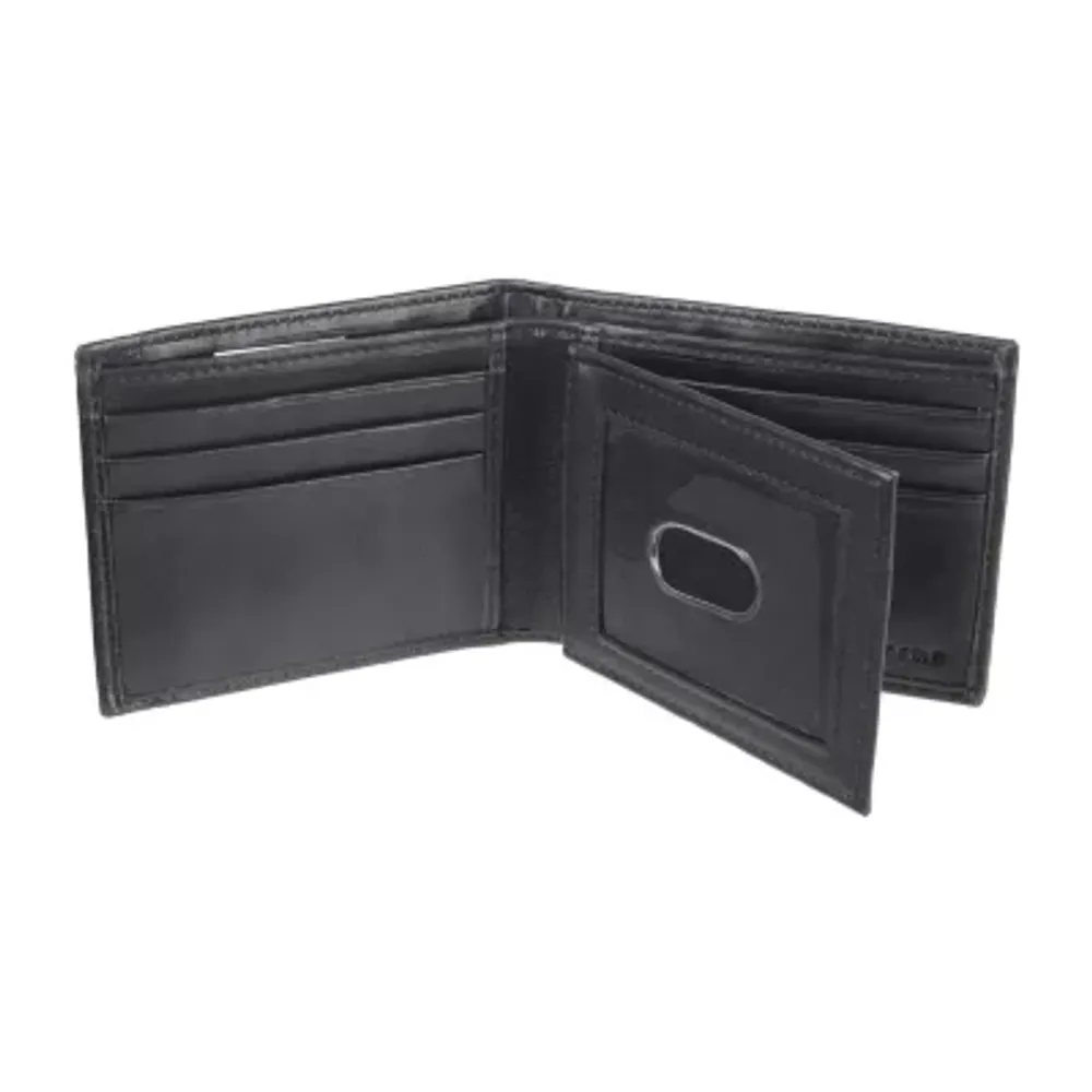 J. Ferrar Mens Extra Capacity RFID Blocking Slim Fold Wallet