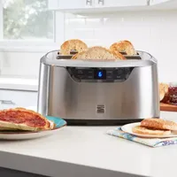 Kenmore Elite 4-Slice Auto-Lift Long Slot Toaster, Stainless Steel