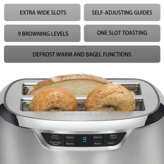 Kenmore Extra-Wide 2-Slice Toaster - White / Stainless Steel