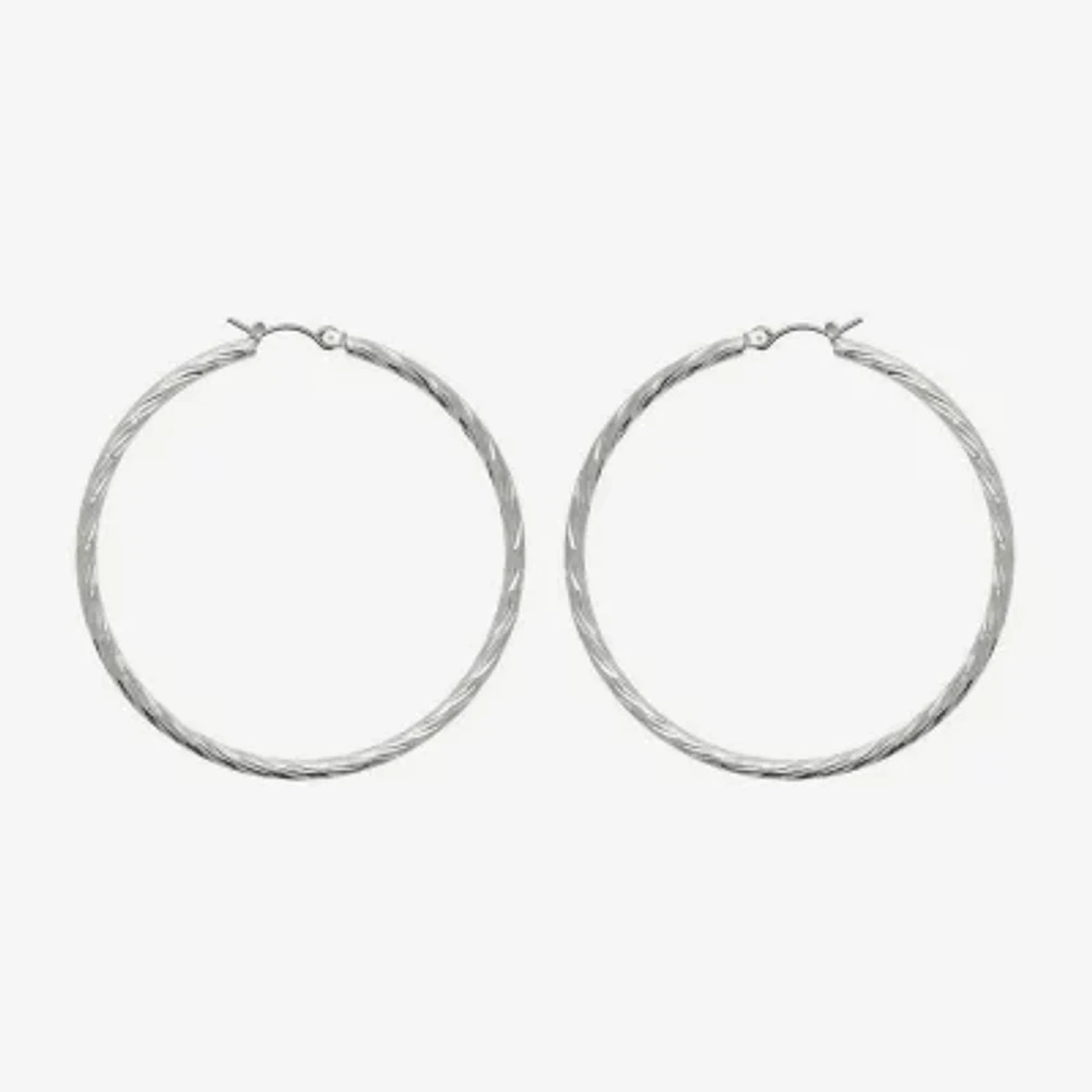 Mixit Womens 55mm Hoop Earrings