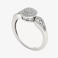 1/5 CT.T.W. Natural Diamond 10K Gold Infinity Engagement Ring