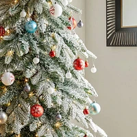 Glitzhome / Ft Pre-Lit Pencil Spruce Christmas Tree