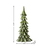 Glitzhome 1.25ft Resin Christmas Tabletop Tree