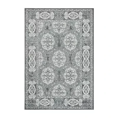 Amer Rugs Alexandria Banbury Bordered Loomed Washable Indoor Rectangular Area Rug