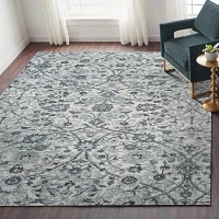 Amer Rugs Alexandria Ivey Floral Loomed Washable Indoor Round Area Rug