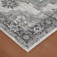 Amer Rugs Alexandria Earley Medallion Loomed Washable Indoor Rectangular Area Rug