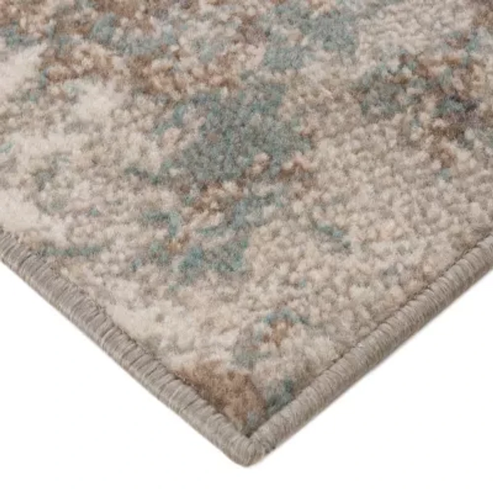 Amer Rugs Alpine Bella Abstract Loomed Washable Indoor Rectangular Runner