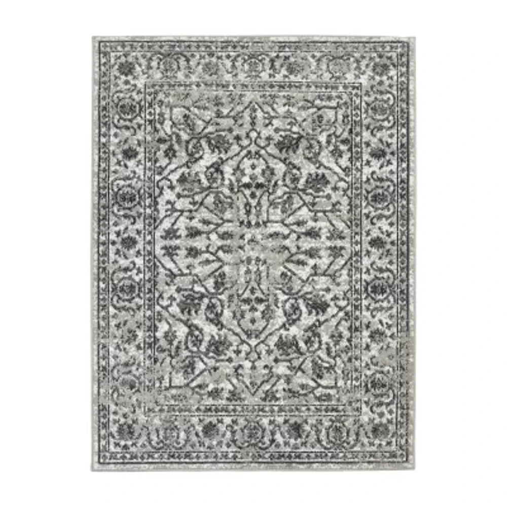 Amer Rugs Alpine Fany Bordered Loomed Washable Indoor Rectangular Runner