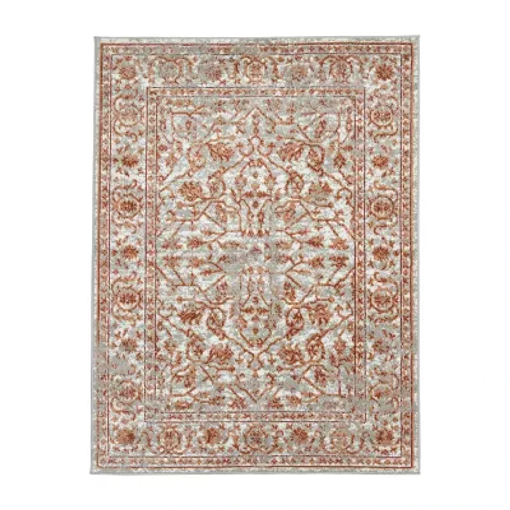 Amer Rugs Alpine Fany Bordered Loomed Washable Indoor Rectangular Runner