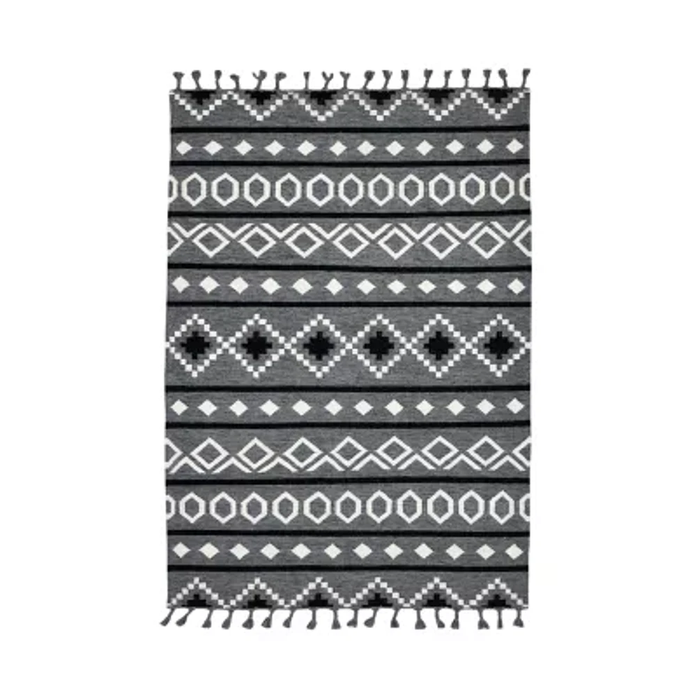 Amer Rugs Artifacts Leon Geometric Flatweave Washable Indoor Rectangular Area Rug