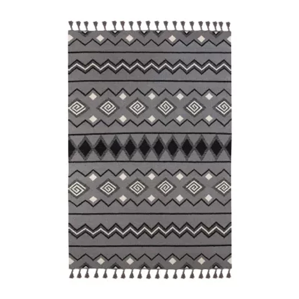 Amer Rugs Artifacts Satillo Geometric Flatweave Washable Indoor Rectangular Area Rug