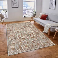 Amer Rugs Alpine Fany Bordered Loomed Washable Indoor Rectangular Area Rug