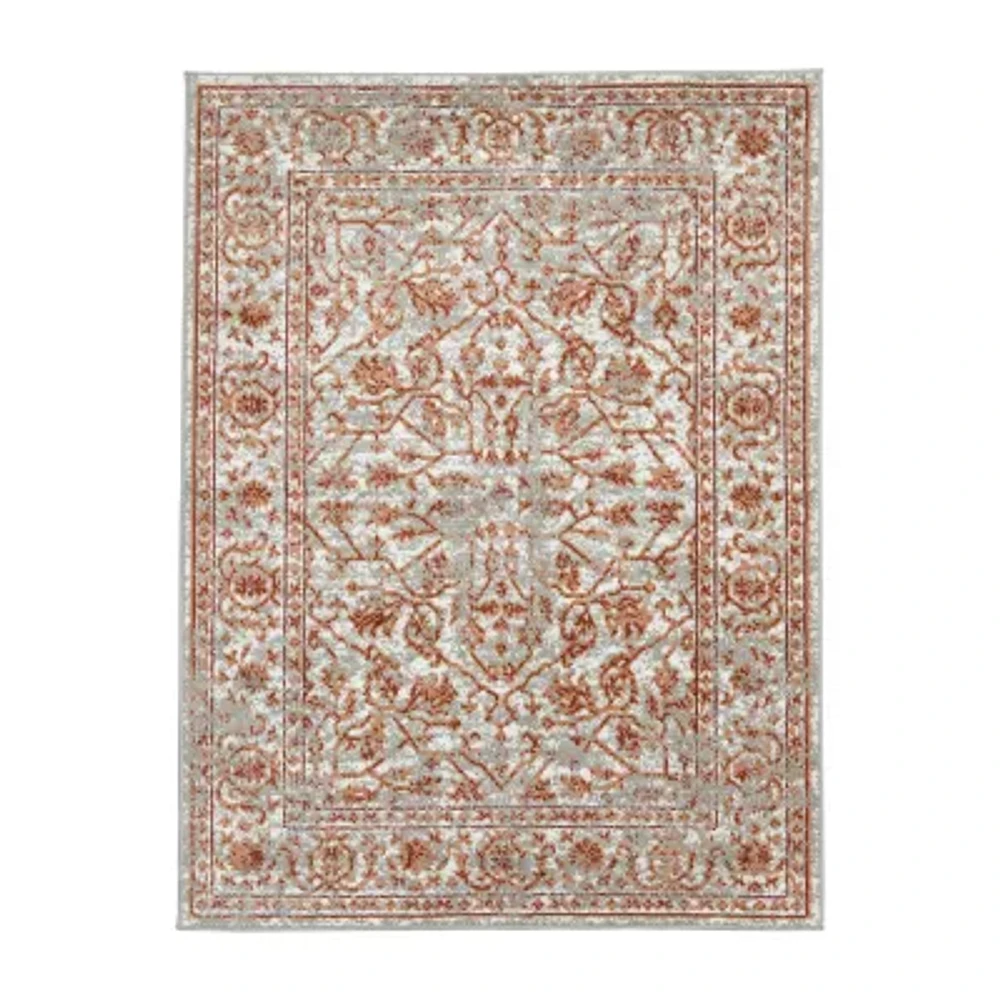 Amer Rugs Alpine Fany Bordered Loomed Washable Indoor Rectangular Area Rug