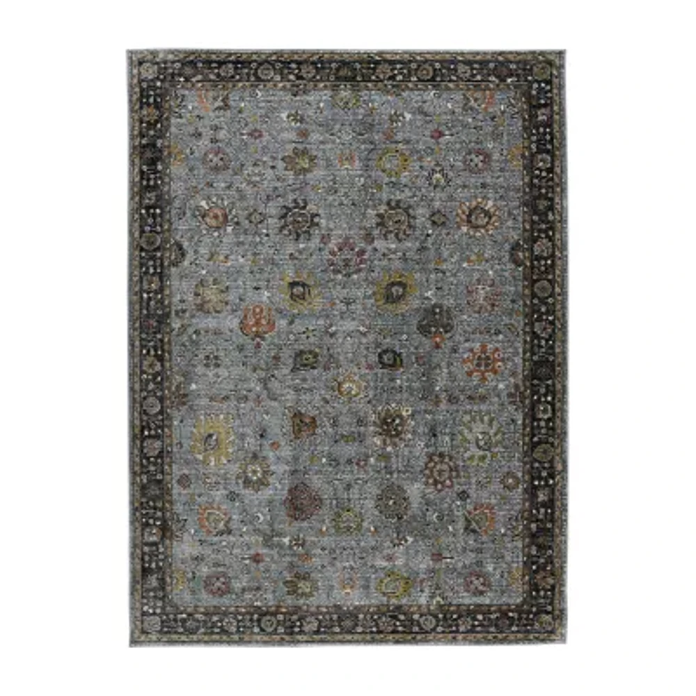 Amer Rugs Fairmont Larata Floral Loomed Washable 5'3" X 7'10" Indoor Rectangular Area Rug