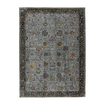 Amer Rugs Fairmont Larata Floral Loomed Washable 5'3" X 7'10" Indoor Rectangular Area Rug