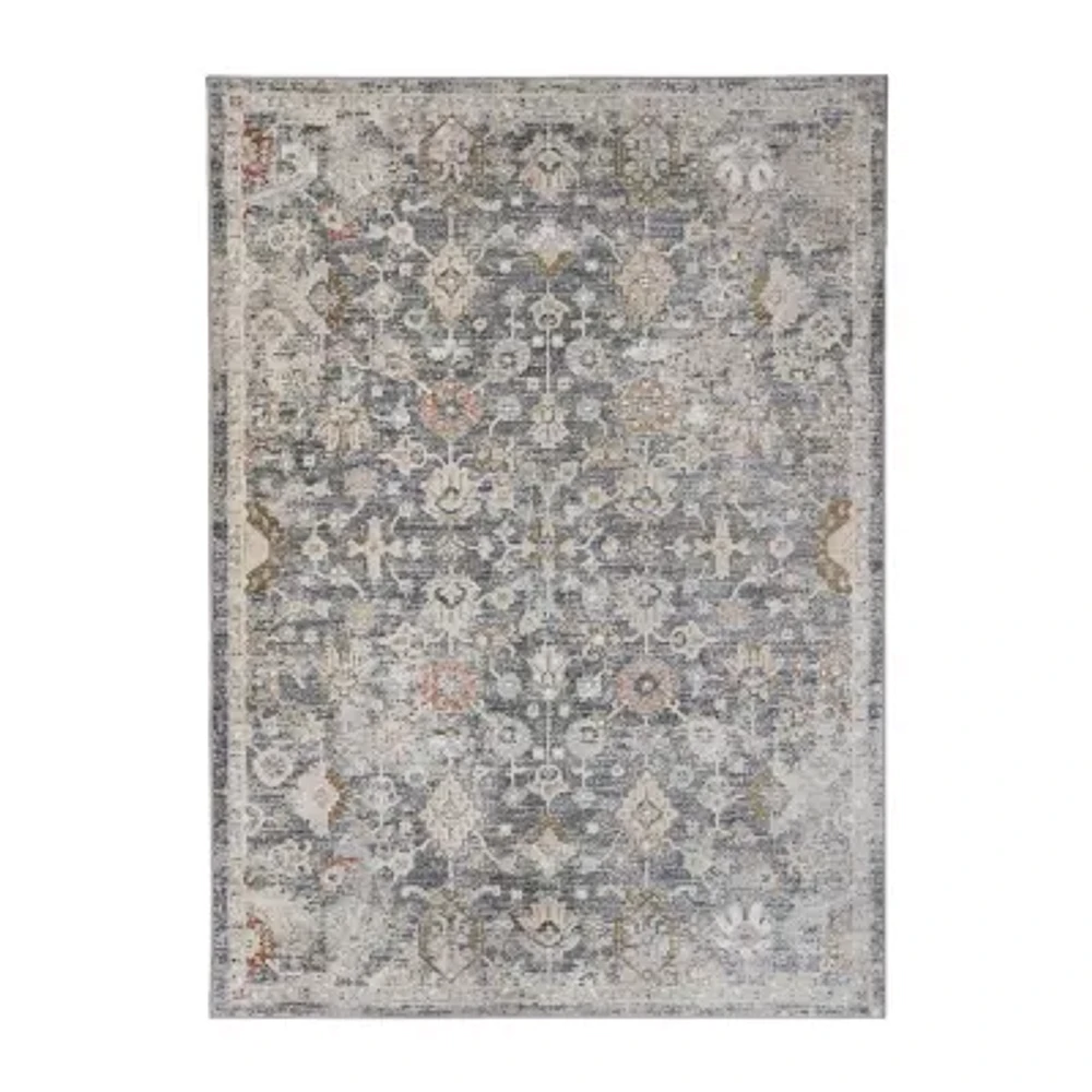 Amer Rugs Fairmont Mella Bordered Loomed Washable Indoor Rectangular Accent Rug