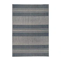 Amer Rugs Maryland Blessy Stripe Loomed Indoor Outdoor Rectangular Area Rug