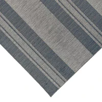 Amer Rugs Maryland Blessy Stripe Loomed Indoor Outdoor Rectangular Area Rug