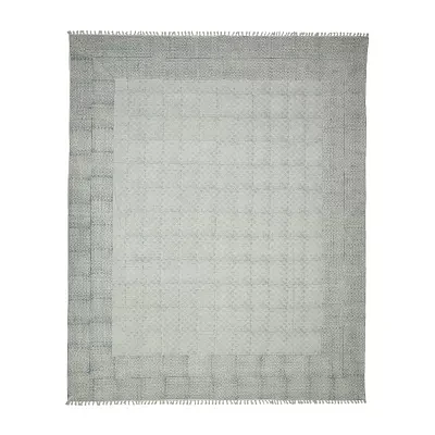 Amer Rugs Dune Estra Bordered Flatweave Indoor Rectangular Area Rug