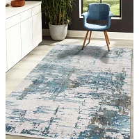 Amer Rugs Venice Hayden Abstract Loomed 36" X 118" Indoor Rectangular Runner"