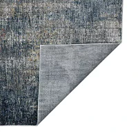 Amer Rugs Vermont Bianca Abstract Loomed 31" X 96" Indoor Rectangular Runner"